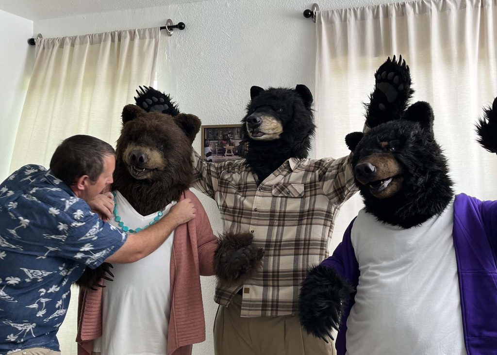 realistic bear costumes and in house studio services for film tv and tvc creation by tv bears international