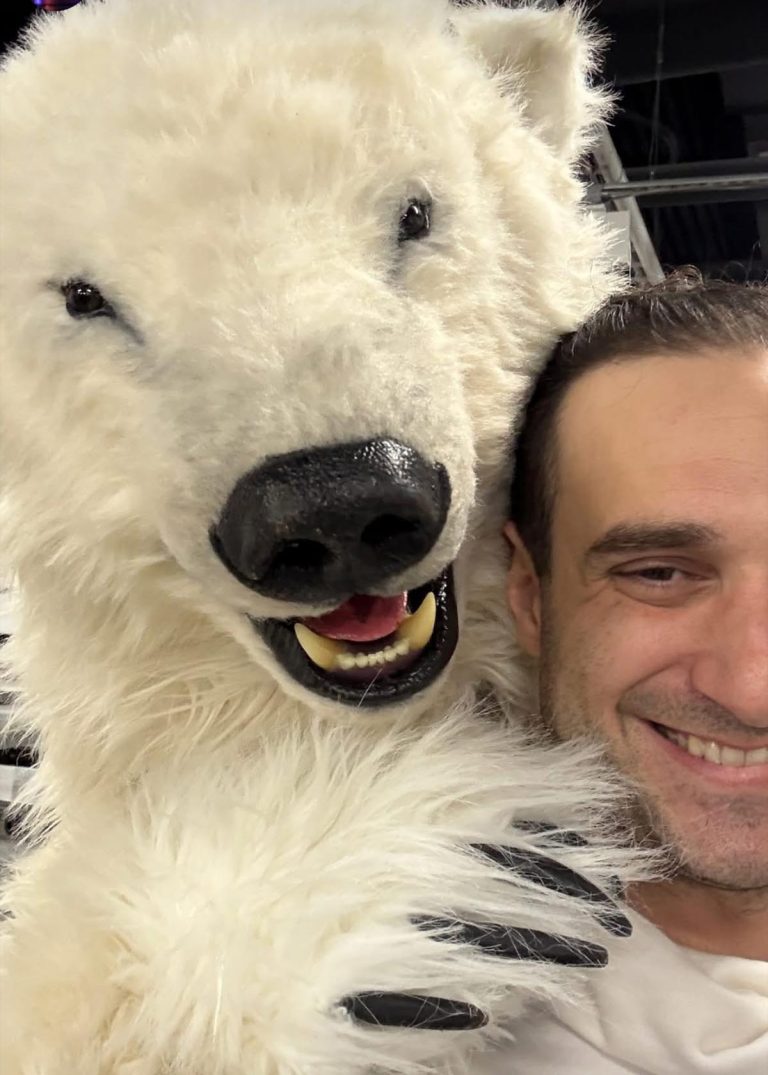realistic polar bear costume for film tv and events